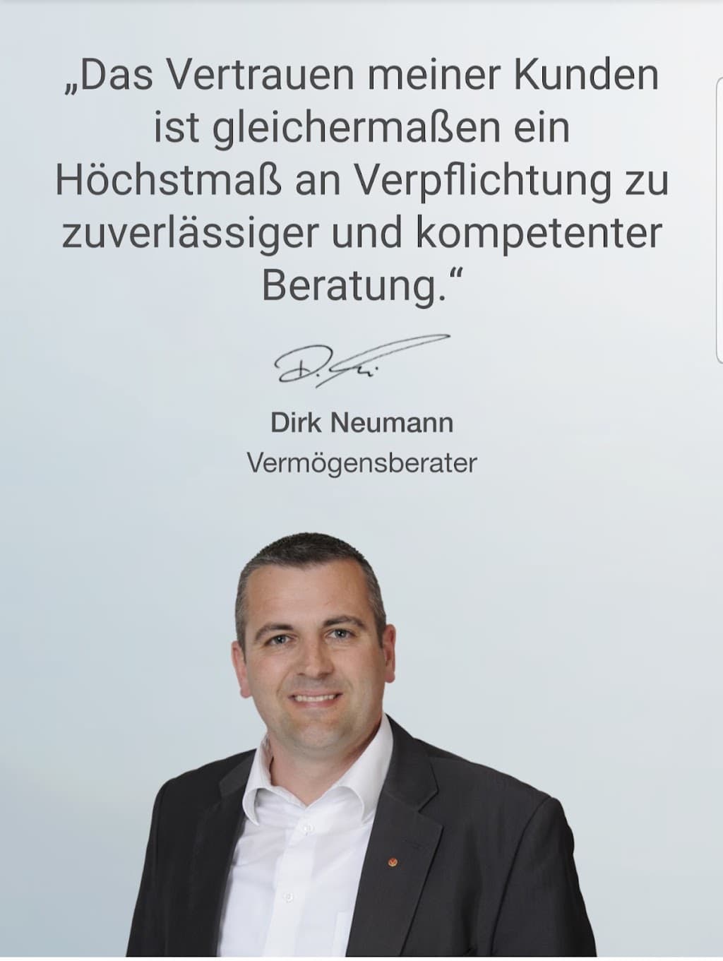 Dirk Neumann - Deutsche Vermögensberatung AG