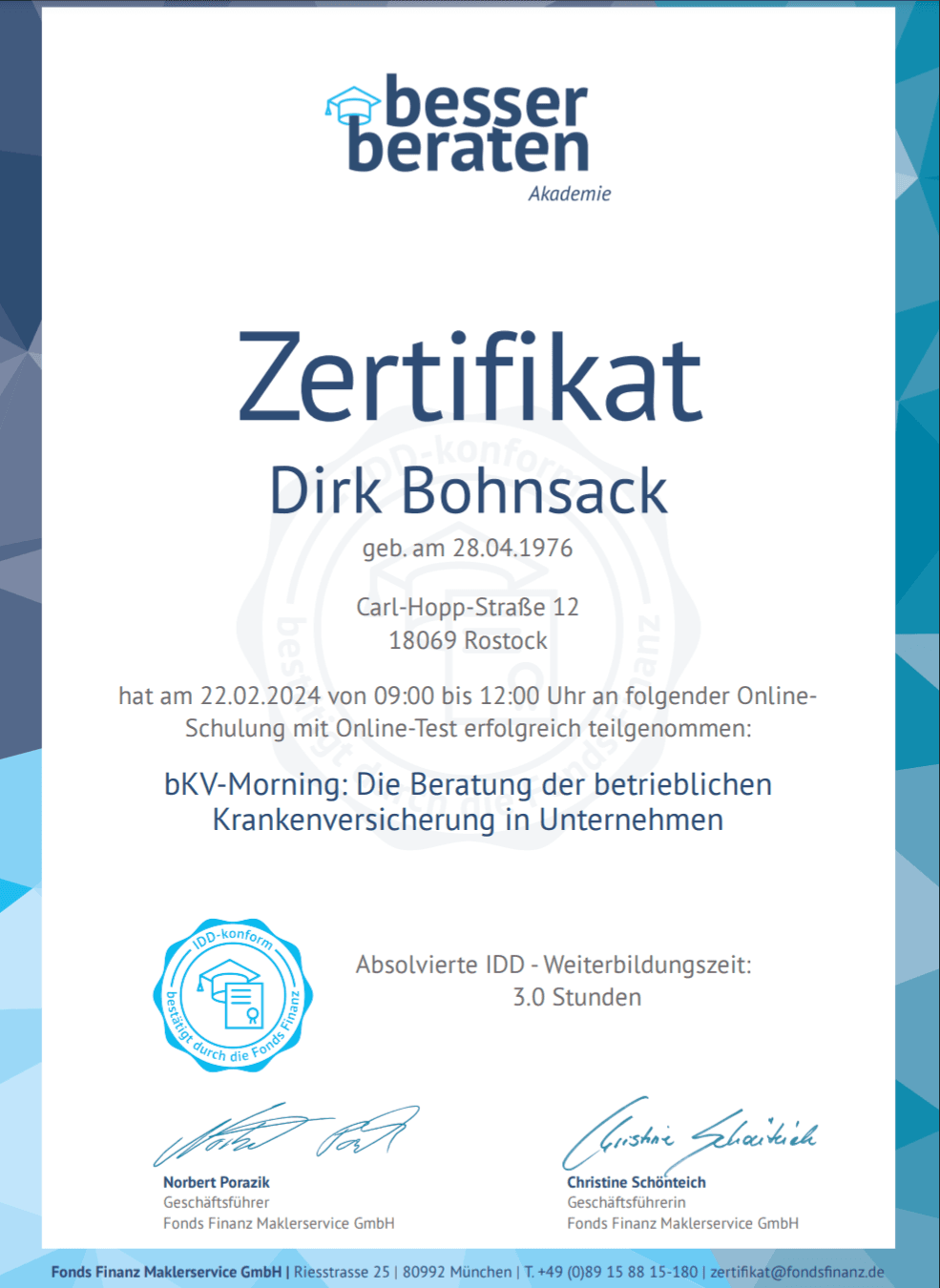 Baltic Finanz GmbH & Co.KG Versicherungsmakler in Rostock
